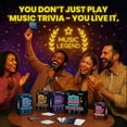 thumbnail image 6 of QUOKKA Card Game for Adults - Who Knows Music Better? Party Games - 4 Pack Ultimate Music Game Box, 6 of 7
