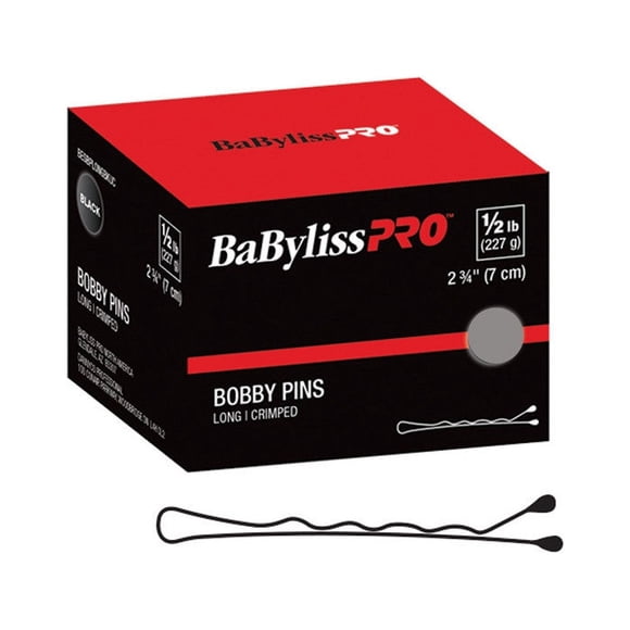 BaBylissPRO - (34976) 2 Goupilles à Cheveux Froncées - Argent - lb1