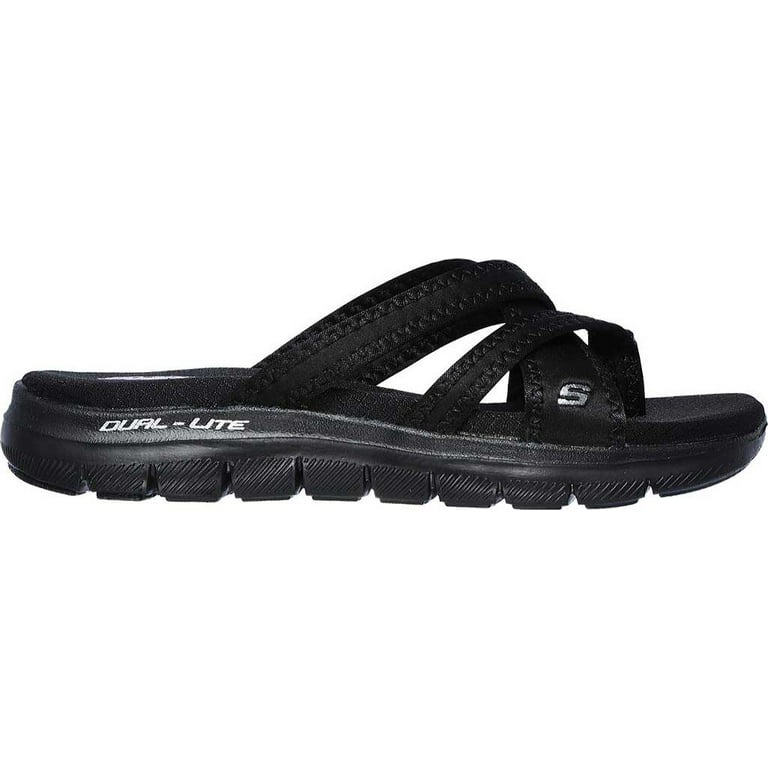 billig Tage af frill Skechers Flex Appeal 2.0 Start Up Toe Loop Sandal (Women's) - Walmart.com