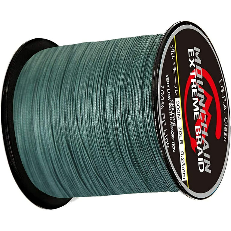 Hellone Braided Fishing Line, 8 Strands Abrasion Resistant Braided Lines  Super Strong 100% PE Sensitive Fishing Line 300M/328Yds
