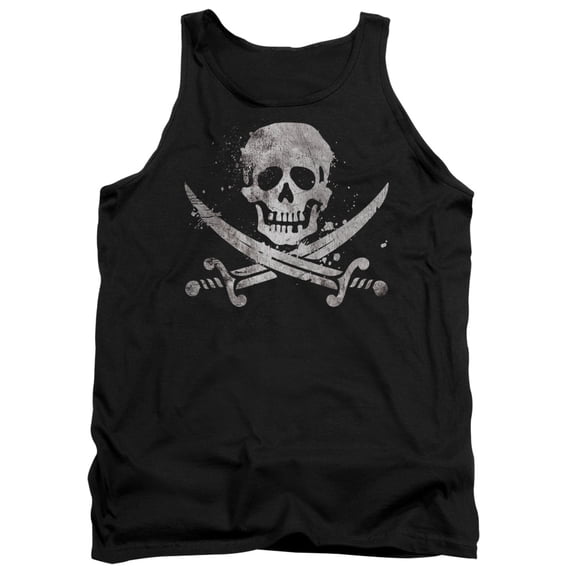 - Distressed Jolly Roger - Tank Top - Medium