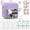 Purple, variant on Portable Wireless Mini Thermal Printer - Instant Photo Printing for iPhone/Android, Equipped with 7 Rolls Of Free Thermal Paper, USB Charging, Wireless Function, for Office And Entertainment Use