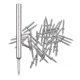 thumbnail image 1 of 100Pcs Double-Head Skirting Thread Seamless Nail, Skirting Line Without Marks Nail, Seamless Nail wi, 1 of 5