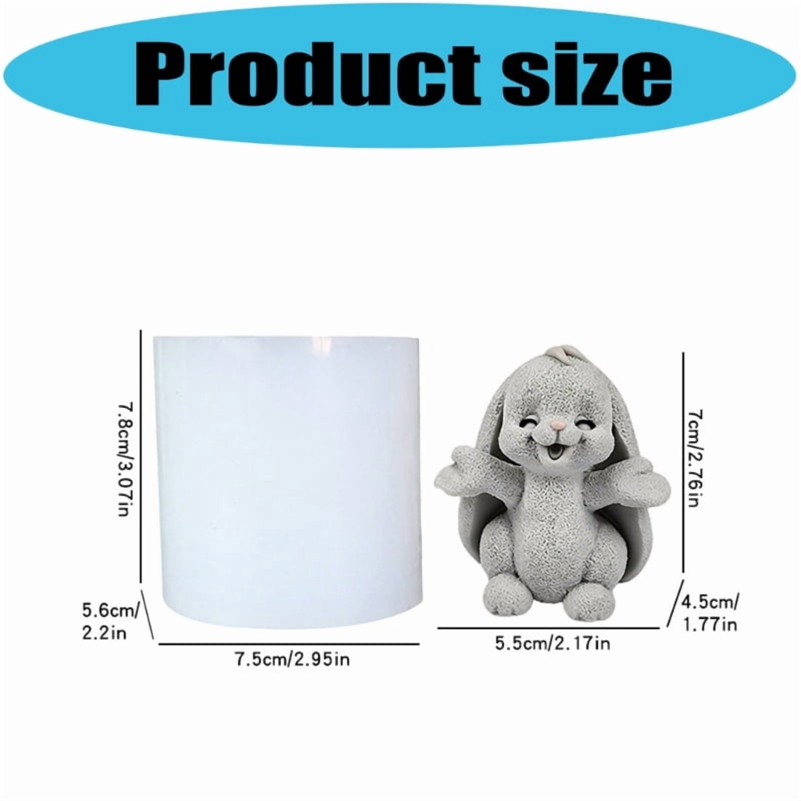 Aromatherapys Candle Mold Bunnies Epoxy Resin Casting Mold for Diys Home Decors