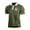 Army Green, variant on Yiaimeir Men's Three Button Printed Lapel Short Sleeve T-Shirt Top Streetwear,Size M-3XL