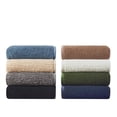 thumbnail image 3 of Woolrich Burlington Contemporary Solid Berber Fabric King Blanket in Black, 3 of 6