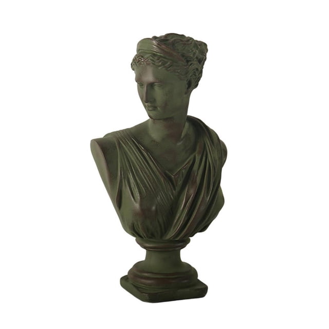Monstrate Diana Head Statue Bust Resin Greek Decor Sculpture Art Mythology Nordic Decoración del hogar Bronce
