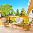 thumbnail image 2 of POCASSY 4 Piece Sofa Seating Group with Cushions, 2 of 8