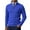 F24-Blue, variant on FYDUU Mens Knit Pullover Sweater Men's Quarter Zip Pullover Sweater Solid Color Casual Warm Neck Ribbed Knit Slim Fit Sweaters Fashion Polo Sweaters