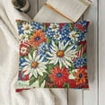 thumbnail image 4 of YINGXI Beautiful Floral Throw Pillow Cover, Stylish Decorative Cushion Case for Home 12x12in, 4 of 6