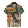 thumbnail image 2 of Camisa floral de verano nueva para hombre, estilo hawaiano, estampado 3D, solapa con botón, camisas de manga corta, blusas casuales de moda Y2k de gran tamaño, 2 of 5