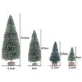 thumbnail image 3 of 5 piezas de 5 cm a 125 cm Mini árbol de Navidad dorado verde pequeño pino sisal colocado en el escritorio Adornos de fiesta de Navidad de Año Nuevo Navidad, B19-12.5-blanco, 3 of 5