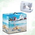 thumbnail image 3 of ZIATUBLE Ocean Beach Sewing Machine Dust Cover Starfish Sewing Machine Protective Dust Cover Stain Resistant Sewing Machine Cover with Storage Pocket to Keep Sewing Accessories, 3 of 7
