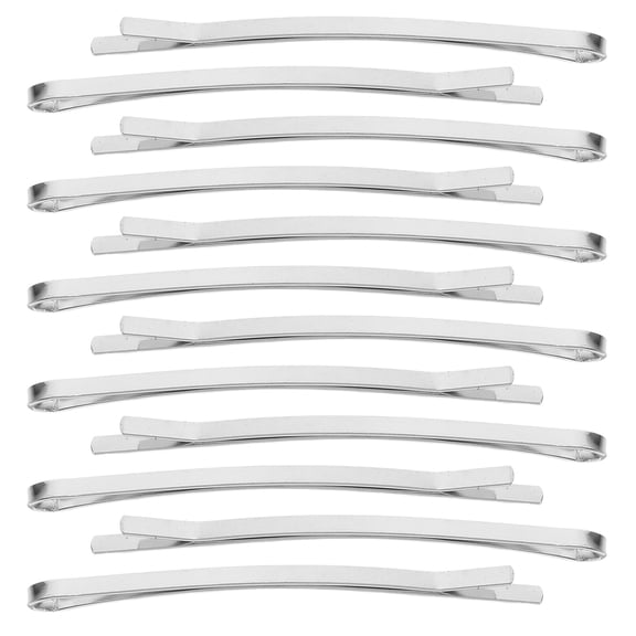 OFFIGAM 100Pcs White Metal Bobby Pin Durable Hairpin with Cute Design for Daily Hair Decor