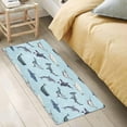 thumbnail image 5 of Coolnut Dolphins Whales Bathroom Rugs Floor Mats Non-Slip Soft Absorbent Microfibers Plush Bath Rugs for Bath Kitchen Shower Floor, 5 of 7