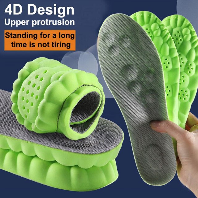 Plantillas deportivas de látex de alta elasticidad, almohadillas suaves para zapatos, soporte para ARCO, plantillas ortopédicas, desodorante transpirable, cojín de absorción de impacto