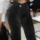 thumbnail image 3 of Pantalones Con Forro Polar Gibobby Para Mujer Informales De Terciopelo Dorado Moda Otoño Invierno Negro L, 3 of 4