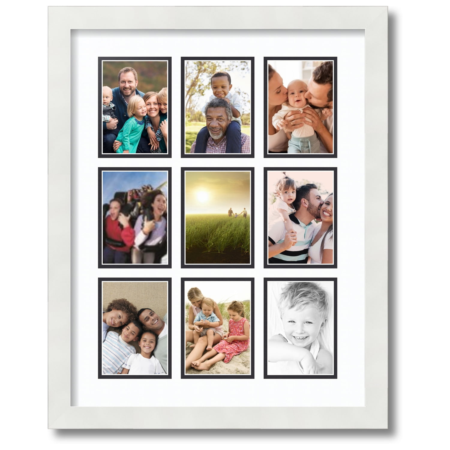 ArtToFrames Collage Photo Frame Double Mat with 1-13x17 Openings with Satin Black Frame and Silverpine mat. ArtToFrames Collage Photo Frame Double Mat with 1-13x17 Openings with Satin Black Frame and Silverpine mat.