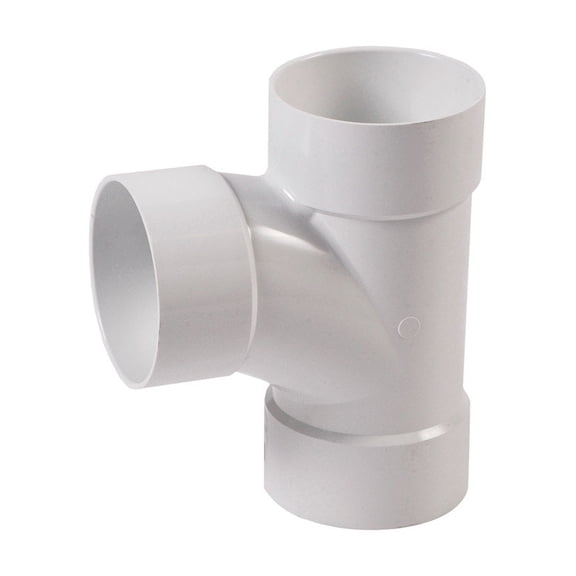 NDS Hub 3-1/2 in. L x 3 in. Dia. PVC Sanitary Tee
