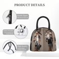thumbnail image 4 of Disketp Funny Horse Faces Expressions Bolsa Térmica para Almuerzo, Lonchera con Abertura Amplia y Gran Capacidad, Organizador Reutilizable para Mujeres, Hombres y Adultos, 4 of 6