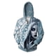 thumbnail image 2 of Sudadera con capucha y cremallera con máscara de fantasma y esqueleto impresa en 3D para hombre, sudaderas con gráficos de esculturas, sudaderas casuales holgadas con capucha de manga larga, 2 of 5