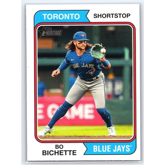 2023 Topps Heritage Bo Bichette #360 Toronto Blue Jays Baseball Card