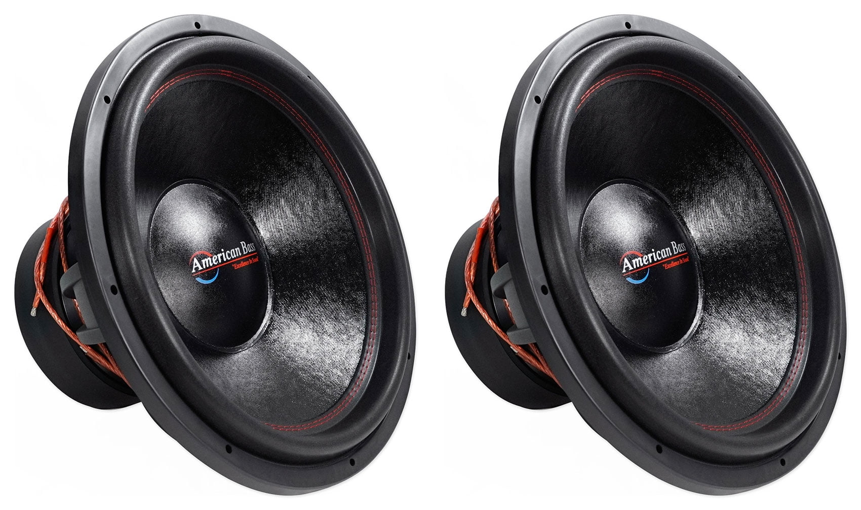 (2) American Bass HD18D1 HD 18" 3000w Competition Car Subwoofers 300Oz Magnets