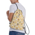 thumbnail image 3 of Kdxio Rabbit And Candy Print Drawstring Backpack Bag,Waterproof Draw String Back Sack, Gym Drawstring Bags Swim Bag For Unisex, 3 of 9