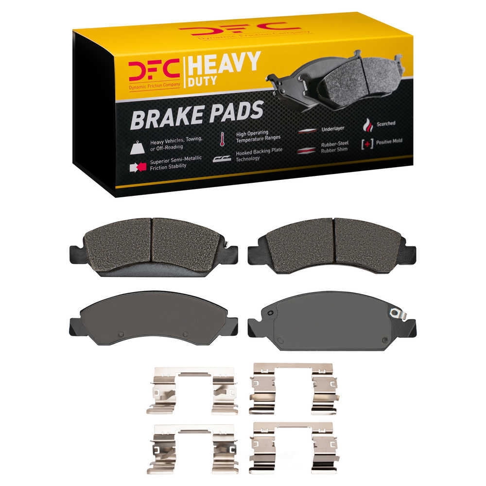 Dynamic Friction Company 1214-1363-01 DFC Heavy Duty Pads and Hardware Kit