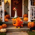 thumbnail image 5 of Halloween 23 Inch White Goose Porch Decor Clothing,Removable Outfit Seasonal Green s Gardening Style,Dressed Lawn Ornament,Home Yard Welcome Figure Weather Resistant(Clothing Only), 5 of 6