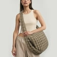 thumbnail image 3 of CNV Quilted Tote Bag Large Carryall Puffer Shoulder Bag Lightweight Padding Hobo Bag, 3 of 12