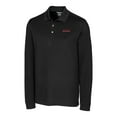 thumbnail image 2 of Men's Cutter & Buck Black Texas Tech Red Raiders Vault Advantage Tri-Blend Pique Big & Tall Long Sleeve Polo, 2 of 3
