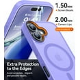 thumbnail image 4 of Entronix Étui Robuste pour iPhone 16, Dos Mat Translucide, Étui Magnétique Solide, Violet, 4 of 5