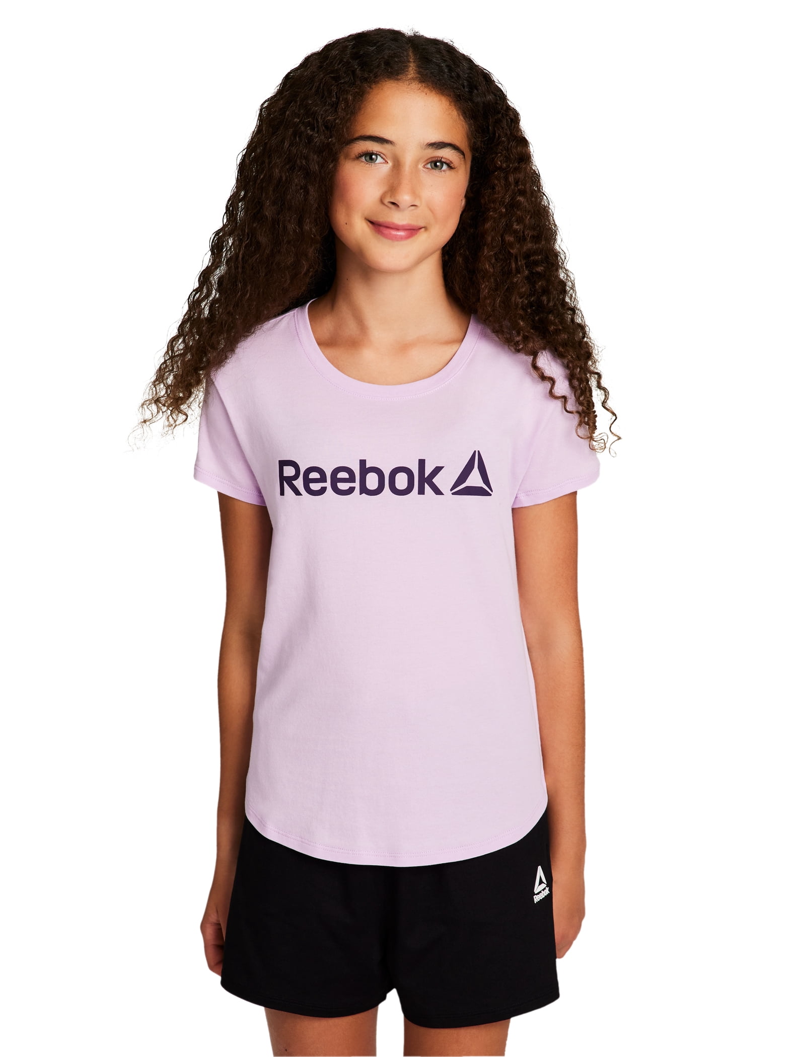 Reebok Girl’s Athletic Identity 2-Pack Short Sleeve T-Shirt, Sizes 4-18