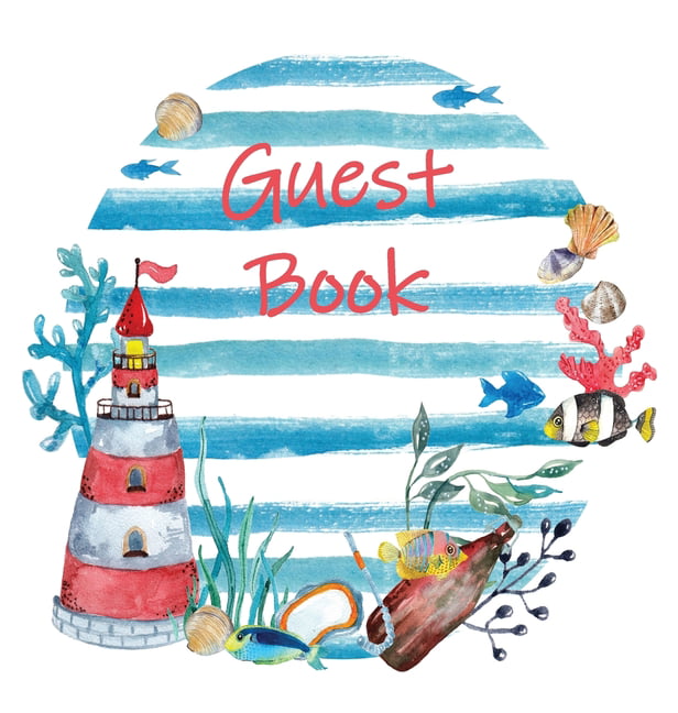 Visitors Book Guests Comments Hardback Retreat Centres Guest Book Nautical Guest Book Visitor Book Holiday Home Vacation Home Guest Book Family Holiday Guest Book Comments Book Bed & Breakfast Beach House Guest Book
