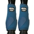 thumbnail image 2 of Weaver Leather Prodigy Performance Athletic SMB Boots - Shock-Absorbing Neoprene Horse Leg Protection - Multiple Sizes Navy / Large, 2 of 2