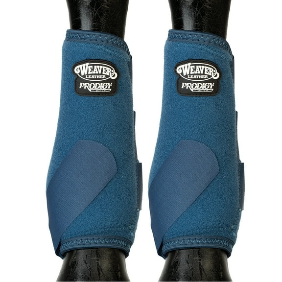 Weaver Leather Prodigy Performance Athletic SMB Boots - Shock-Absorbing Neoprene Horse Leg Protection - Multiple Sizes Navy / Small