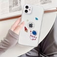 thumbnail image 2 of for iPhone 15 Pro Max Case Clear with Astronaut Design Cute Anime Cool Blue Durable Space Theme Soft TPU Shockproof Protective Aesthetic Women Girly Kids Girl's Phone Cover (Upside Down), 2 of 5
