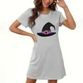 thumbnail image 3 of Wensltd Womens Nightgown Soft Short Sleeve Halloween Pajamas Women Cute Print Nightdress, 3 of 3