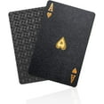 thumbnail image 2 of Diamond Waterproof Black Playing Cards, Poker Cards, HD, Deck of Cards (Black/Gold/Silver), 2 of 9