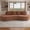 Orange, variant on Sailvan Modern Curved Sectional 3 Seat Sofa,Minimalist Half Moon Modular Couch for Living Room,Office and Apartment,Soft Chenille Fabric Orange