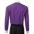 thumbnail image 3 of Berlioni Italy Men's Long Sleeve Two Tone Premium Dress Shirt, 3 of 3