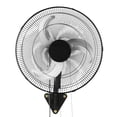 thumbnail image 1 of KFFKFF Wall Mount Fan, 18 in Wall Mounted Hanging Fan Oscillating, 3-Speed, Long Airflow Distance, Adjustable Rotation Angle, Mechanical Powerful for Industry, Commercial, Black, 1 of 9