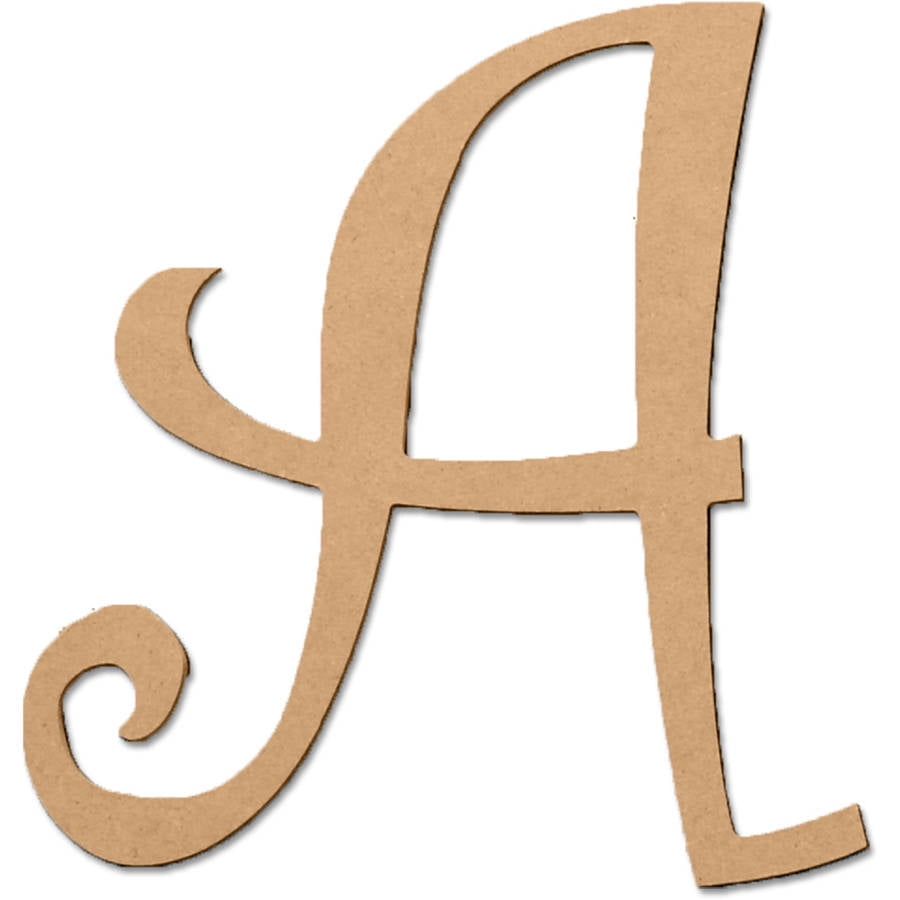 8' Curly Letter A