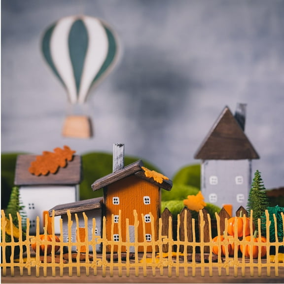 PTOOTP Miniature Dollhouse Fence 20 Pieces for Realistic Model Scenery and Decorative Craft Accessories