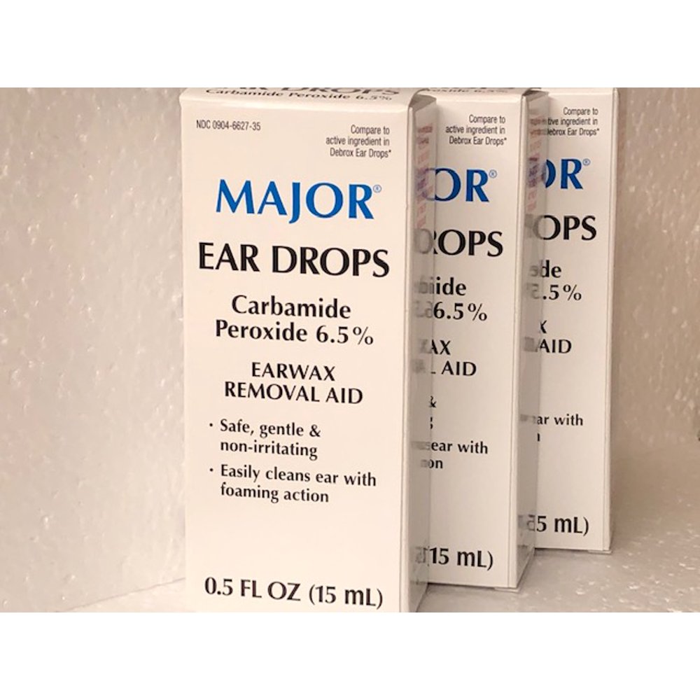 Ear Drops. Earwax Removal Drops 15ml. 3 Pack (Debrox) - Walmart.com
