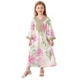 thumbnail image 2 of Vestido largo estilo étnico para niñas de talla mediana y grande., 2 of 9