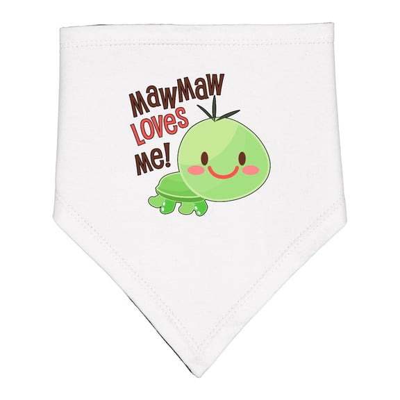 Inktastic Mawmaw Loves Me Cute Turtle Baby Bandana Bib