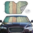 thumbnail image 2 of Fotbe Hardwood Car Windshield Sunshade | Sun Visor Protector Front Window Shade, Keeps Out UV Rays, Keeps Your Vehicle Cool-Medium, 2 of 7