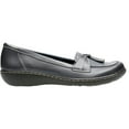 thumbnail image 4 of Clarks Womens Ashland Bubble Leather Closed Toe Loafers, Navy Leather, Size 9.0, 4 of 9